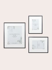 Laura Ashley Set of 3 Pewter Grey Alisa Photo Frames - Image 4 of 6