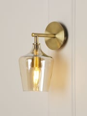 Laura Ashley Antique Brass Ockley Wall Light - Image 1 of 5