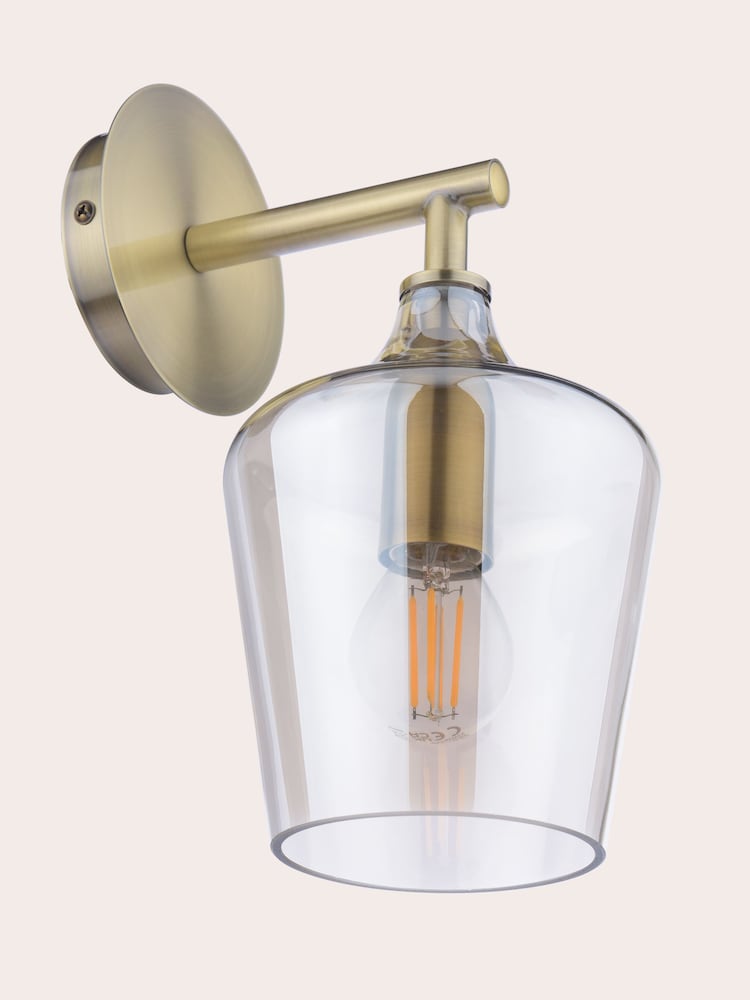 Laura Ashley Antique Brass Ockley Wall Light - Image 5 of 5
