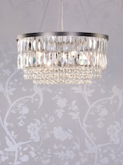 Laura Ashley Pewter Rhosill 4 Light Ceiling Light - Image 1 of 5