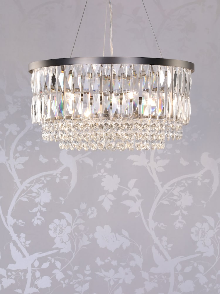 Laura Ashley Pewter Rhosill 4 Light Ceiling Light - Image 1 of 5