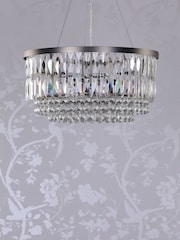 Laura Ashley Pewter Rhosill 4 Light Ceiling Light - Image 2 of 5