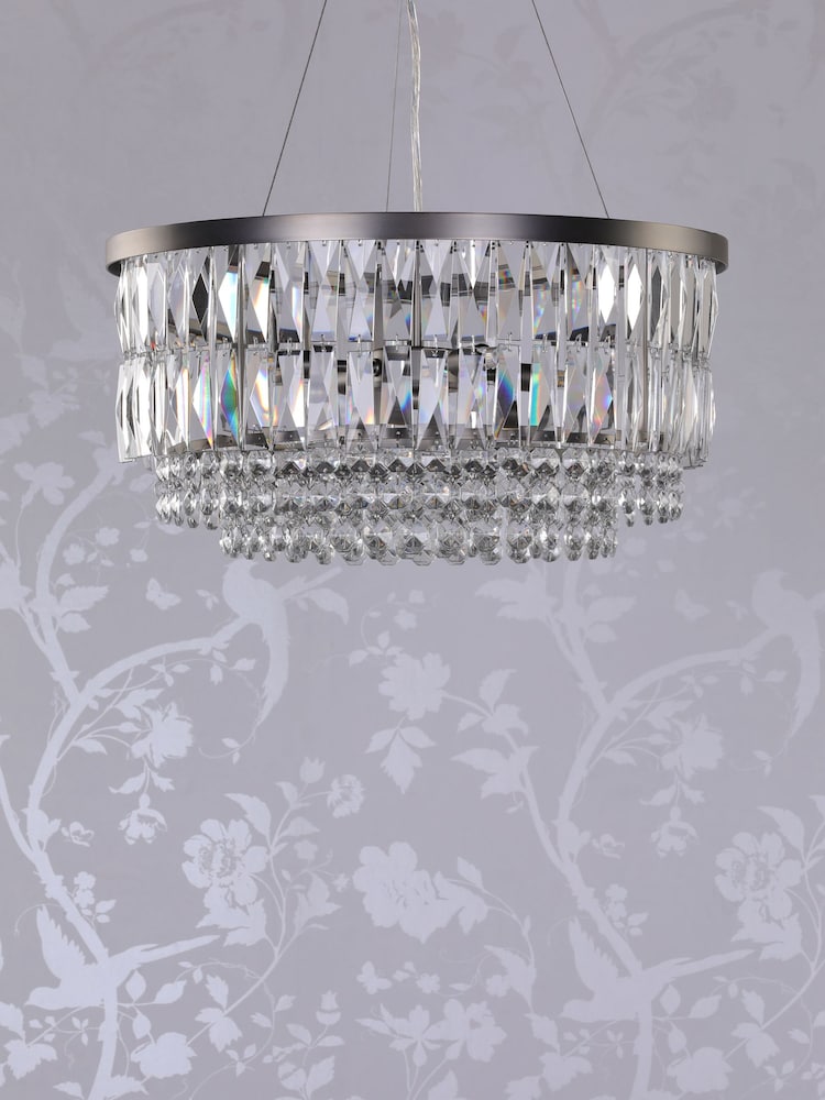 Laura Ashley Pewter Rhosill 4 Light Ceiling Light - Image 2 of 5