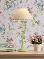 Laura Ashley Matt Green Cordwell Table Lamp - Image 1 of 7