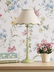 Laura Ashley Matt Green Cordwell Table Lamp - Image 2 of 7