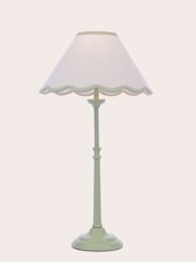 Laura Ashley Matt Green Cordwell Table Lamp - Image 3 of 7