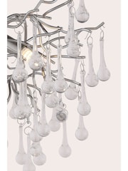 Laura Ashley Pewter Willow Crystal Ceiling Light - Image 5 of 6