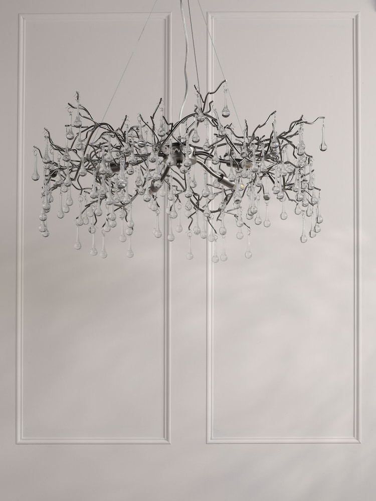 Laura Ashley Pewter Willow Crystal Light - Image 2 of 4