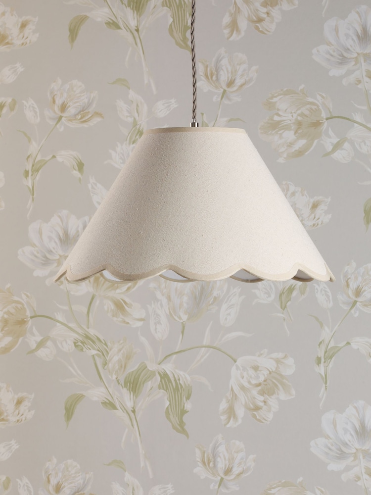 Laura Ashley Natural Cordwell Easy Fit Pendant Ceiling Light Shade - Image 2 of 7