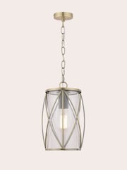 Laura Ashley Antique Brass Beckworth 1 Light Pendant Ceiling Light - Image 3 of 5