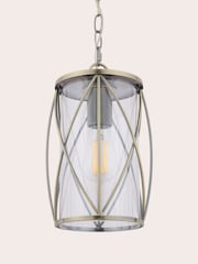 Laura Ashley Antique Brass Beckworth 1 Light Pendant Ceiling Light - Image 5 of 5