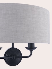 Laura Ashley Natural Sorrento 2 Light Wall Light - Image 5 of 6