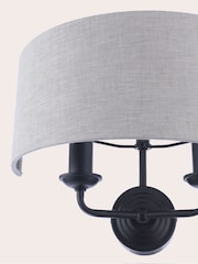 Laura Ashley Natural Sorrento 2 Light Wall Light - Image 6 of 6