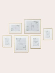 Laura Ashley Set of 6 Gold Alisa Gallery Photo Frames - Image 2 of 5