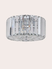 Laura Ashley Polished Chrome Fernhurst 3 Light Flush Ceiling Light - Image 4 of 5