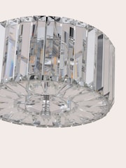Laura Ashley Polished Chrome Fernhurst 3 Light Flush Ceiling Light - Image 5 of 5