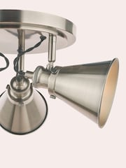 Laura Ashley Pewter Rufus Flush Ceiling Fitting Ceiling Light - Image 3 of 6