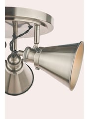 Laura Ashley Pewter Rufus Flush Ceiling Fitting Ceiling Light - Image 5 of 6