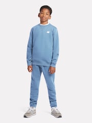 New Balance Blue Boys Small Logo Sweatshirt - Image 5 of 8