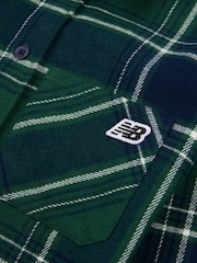 New Balance Green Boys 100% Cotton Premium Checked Shirt - Image 10 of 10