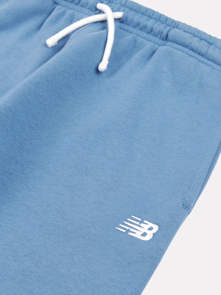 New Balance Blue Small Boys Brush Back Logo Joggers - Image 8 of 8