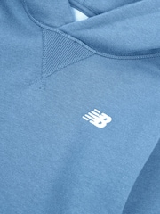 New Balance Blue Small Boys Brush Back Logo Hoodie - Image 7 of 7