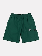New Balance Green Boys Premium Woven 100% Cotton Shorts - Image 6 of 8