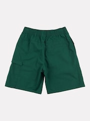 New Balance Green Boys Premium Woven 100% Cotton Shorts - Image 7 of 8