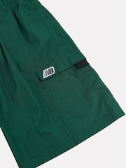 New Balance Green Boys Premium Woven 100% Cotton Shorts - Image 8 of 8
