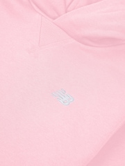 New Balance Pink Small Girls Brush Back Logo Hoodie - Image 8 of 8