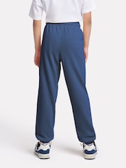 New Balance Blue Girls Small Brush Back Logo Joggers - Image 3 of 8