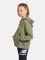 New Balance Green Girls Floral Sneaker Hoodie - Image 2 of 11