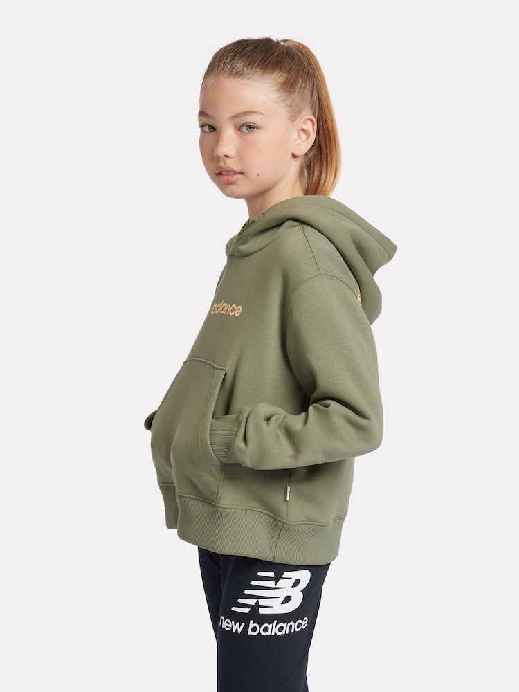 New Balance Green Girls Floral Sneaker Hoodie - Image 2 of 11