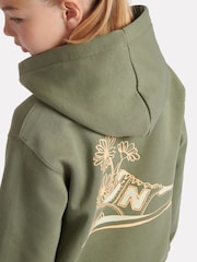 New Balance Green Girls Floral Sneaker Hoodie - Image 5 of 11