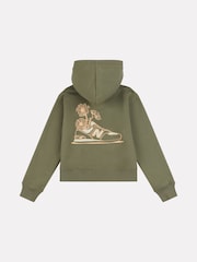 New Balance Green Girls Floral Sneaker Hoodie - Image 8 of 11