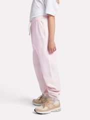 New Balance Pink Girls Small Brush Back Logo Joggers - Image 2 of 8