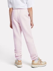 New Balance Pink Girls Small Brush Back Logo Joggers - Image 3 of 8