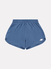New Balance Blue Girls RC Run Shorts - Image 6 of 9