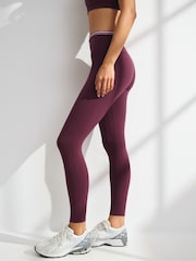 Abercrombie & Fitch Red Stripe Double Cotton Leggings - Image 4 of 8