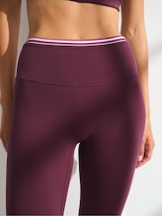 Abercrombie & Fitch Red Stripe Double Cotton Leggings - Image 6 of 8
