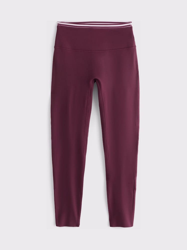 Abercrombie & Fitch Red Stripe Double Cotton Leggings - Image 8 of 8 Abercrombie & Fitch Red Stripe Double Cotton Leggings - Image 8 of 8