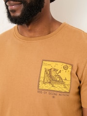 Tan Brown Beeble Doing Nothing Graphic T-Shirt - Image 5 of 10