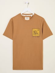Tan Brown Beeble Doing Nothing Graphic T-Shirt - Image 7 of 10
