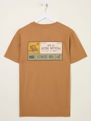 Tan Brown Beeble Doing Nothing Graphic T-Shirt - Image 8 of 10