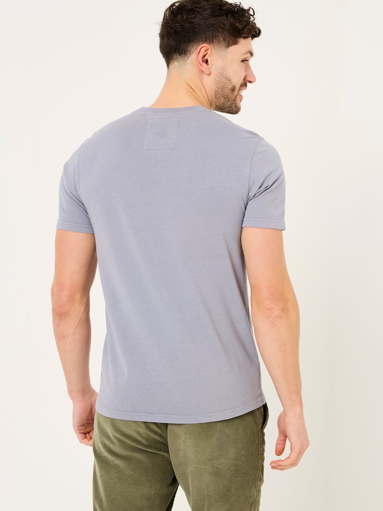 FatFace Grey Beeble Tile Graphic T-Shirt - Image 2 of 5