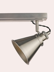 Laura Ashley Pewter Rufus 3 Light Linear Pendant Bar Ceiling Light - Image 5 of 6