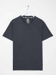 FatFace Lulworth Washed Black T-Shirt - Image 5 of 5