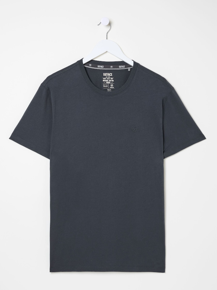 FatFace Lulworth Washed Black T-Shirt - Image 5 of 5