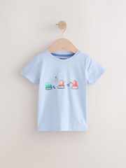 Light Blue Long Sleeve 100% Cotton Diggers T-Shirt - Image 1 of 2