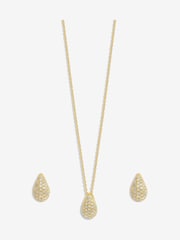 Inicio Gold Plated Cubic Zirconia Teardrop Set - Gift Boxed - Image 1 of 4